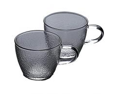 SHJMANPA Exquisit Teetasse, Kristallglasbecher Kristallklar, Kaffeetassen Mit Griff, Latte-Tasse, Geburtstagsgeschenk Zum Valentinstag Für Frauen Und Männer Ziemlich, Transparent