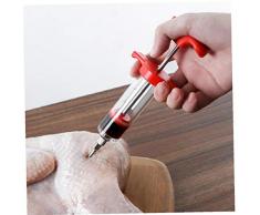 Aisoway Edelstahl Marinaden Saucen Spritzen Fleisch Marinade Flavor Injektorspritze Küche Barbecue Kochen Werkzeuge