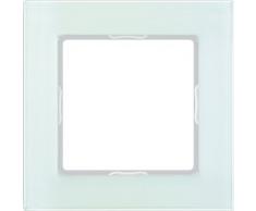 Jung AC 581 GL WMT AC581GLWMT Rahmen Glas 1fach Serie A Creation mattweiß