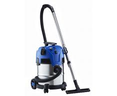 Nilfisk Multi II 22 INOX EU Nass-/Trockensauger, für die Reinigung im Innen- & Außenbereich, 22 Liter Fassungsvermögen, 1200 W Eingangsleistung, 230 V (blau)