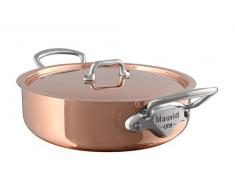Unbekannt Mauviel 613021 MHéritage M150S Kochtopf und Deckel, Kupfer, Orange, 35 x 20 x 8,2 cm