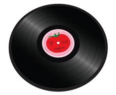 Joseph Joseph Vinyl - Schneidebrett als Vinylplatte mit Tomatenmotiv - Glas