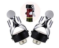 Weinverschlüsse,BETOY Champagne Flaschen Stopper Sekt Flaschenverschluss Klein Champagne Stopper Food Grade Flasche Stopper Vakuum Versiegelt Edelstahl Sektflaschen für Wohnzimmer, Esszimmer, Bar