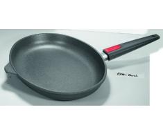 Titanium Nowo Guss-Fischpfanne, 38 x 28,4 cm, 5 cm hoch, mit abnehmbarem Stiel