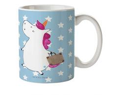 Mr. & Mrs. Panda Kindergarten, Camping Becher, Kindertasse Einhorn Koffer - Farbe Blau Pastell