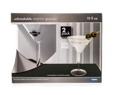 Camco 43901 Martinigläser für Wohnwagen und Caravan, Polycarbonat, 2 Stück