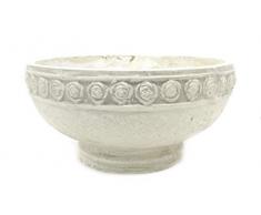 DARO DEKO Kunststein Schale mit Rosen Ø 31cm x 15cm