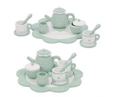 Littel Dutch Teeservice Kaffeeservice aus Holz Mint