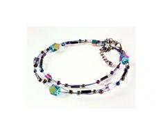 fashion Damen Halsketten Perlen 11398 Saftkrug Pitcher blaues design 1,6 L aus Draht