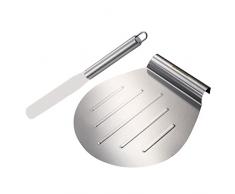 GWHOLE Kuchenheber Kuchenretter und Streichpalette Konditormesser Set, aus Edstahl