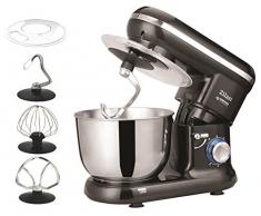 Küchenmaschine | Rührmaschine | Teigmaschine | Knetmaschine | Teigkneter | 1000 Watt | 6 Geschwindigkeitsstufen | Pulsfunktion | 4,5 Liter |