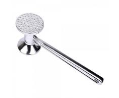 WELLGRO® Fleischklopfer 28 cm - Fleischhammer - Schnitzelklopfer - Steakhammer - Aluminium - Küchenhelfer