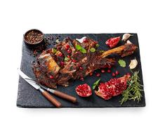 Sendez® Schieferplatte 30x20cm Servierplatte Untersetzer Käseplatte Wurstplatte 2-12-tlg. (4-TLG.)