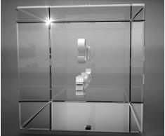 VIP-LASER 3D XL Glas Kristall mit verziertem Herz und Ich liebe Dich! Gravur graviert