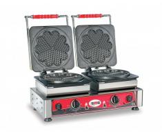 Doppel-Waffeleisen, elektro,Amore, Ø 19cm, Wechselplatten Variante Standard