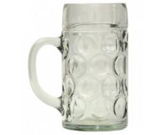 Stölzle Oberglas ISAR Maßkrug 1l - Original Biermaßkrug Oktoberfest, Bierglas, Tradition, Augenkrug, 2 Maßkrüge, spülmaschinenfest, hochwertige Qualität