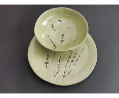 Wok-Schüssel mit Unterteller