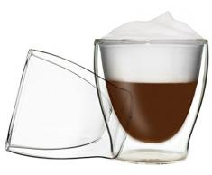 DUOS 2X 200ml Set doppelwandige Gläser mit Schwebe-Effekt, Vorspeise by Feelino