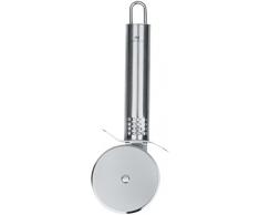 Fackelmann Pizzaschneider, Pizzaroller aus Edelstahl, robuster Küchenhelfer mit scharfem Schneiderad (Farbe: Silber), Menge: 1 Stück