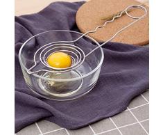 Kemai Ei-Trenner, Edelstahl, Küchenhelfer, Eiertrenner, mit Verlängerungsgriff, Eigelb, Eiweiß, Flüssigfilter, Küchengeräte