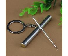 Orale Reinigung，Leichte zahnstocher，silber Multifunktions -Tasche Tragbare Zahnstocher Halter Wasserdichte