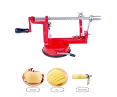 LUOXU Kartoffelschäler, 3 in 1 Apfelschäler Slicer-Ausstecher Cutter Décorer Obst Kartoffel Und Vegitable Schäler Schälmaschine Perfekte Küchen Haus Gadget