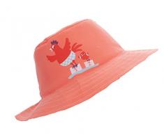 Piwapee – Baskenmütze, für den Sommer, Korallenrot, bedruckt, Schmortopf Gr. 6-12 Monate, korallenrot