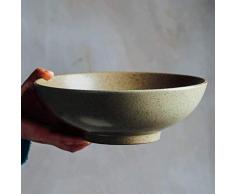 ZSQAI Chinesischen Stil Keramik Große Suppenschüssel Kreative Nudelschalen Salatschüssel Retro Besteck Haushalt Huhn Suppenschalen