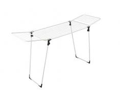 Rörets Wäscheständer Neo mit Flügeln, die in zusammengeklappter Stellung Nicht herausfallen können - L175xB52xH95 cm - schwedisches Design