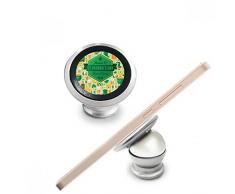 DIYthinker Vierblättriges Kleeblatt-Bier Flaggen-Stiefel Beard Regenbogen Irland St.Patrick Tages Magnetic-Telefon-Einfassung Auto-Armaturenbrett-Halter für Handy 360 Grad Drehung Geschenk