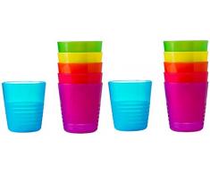 IKEA Kalas Kindertassen, 12 Stück, strapazierfähig, plastik, multi, Einzelpackung