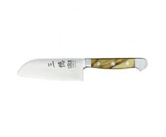 Güde Santoku ALPHA-OLIVE Serie Klingenlänge: 14 cm Olivenholz, X746/14, Messer - Solingen - Deutsche Qualität, robust - scharf - geschmiedet - hochwertig