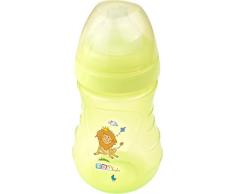 Baby Flasche Large 300 ml + Verschließbare Breischale mit Löffel + Snackbox ab 6 Monate Hippo grün
