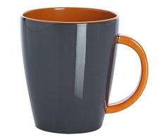 Gimex Campingartikel Henkelbecher 035l Grey line Orange/Grau, 550/061