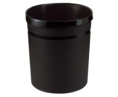 Papierkorb Grip mit Griffmulden, Inhalt 18l, 35cm hoch, schwarz