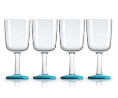 Palm 15393 Wein-Glas Marc Newson 300 ml, 4-er Set, Vivid blau