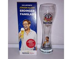 Rofu / Glas/Gläser/Weißbierglas/Fanglas/Erdinger/Weizenbierglas / 1 X 0,5 Liter/Klopp/Liverpool Erdinger Glas