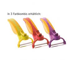 Durandal Manuell Gemüsehobel Grün 4in1 | Küchenschneider Gemüse | Sparschäler Rechtshänder & Linkshänder | Spargelschäler, Messerschaerfer & Schäler Kartoffel