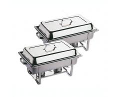 2 Chafing Dish Multi Plus inkl 6 GN-Behälter