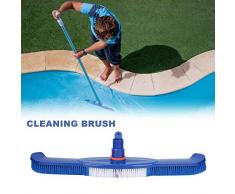NOWAYTOSTART Pool Reinigungsbürste,Eckenbürste Fliesenbürste Winkelbürste Fugenreiniger Scheuerbürste Stielscheuerbürste Reinigungsbürste,für Wände Fliesen Böden Glatte Starke Borsten