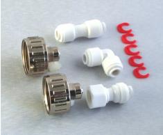 Wasserzulaufleitung Universal Anschluss-Set für Kühlschrank Side by Side. 10m Wasserfilterschlauch (1/4)