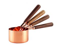 Löffel und Becher Measure mit Edelstahl-Ringe aus Silikon Griffe Dosierlöffel Precise Dispensers Cup zu handhaben,b