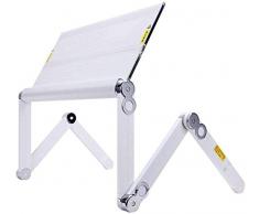 HIGHKAS Schreibtisch Laptop Aluminiumhalterung Home Esstisch Frühstücksservice Kaffeetablett Kinder Bücherregal Sofa Boden Leseregal