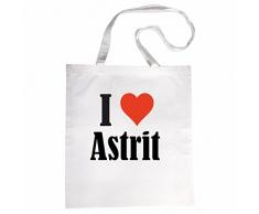 Tasche Umhängetasche I Love GLÜHWEIN - Weihnachtsmarkt - GLÜHWEINBECHER - GLÜHWEINSTAND - Nikolaus Einkaufstasche Schulbeutel Turnbeutel in Weiß