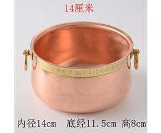 Teller Reines Kupfer Verdicktes Restaurant Einzelner Heißer Topf Eine Person EIN Topf Kleiner Heißer Topf Nach Hause Shabu Hammel Kleiner Kupfertopf 1