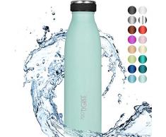 720°DGREE Edelstahl Trinkflasche “milkyBottle” - 350ml - Perfekt für Kinder, BPA-Frei, Auslaufsicher, Kohlensäure geeignet - Kleine Thermosflasche für Sprudel, Sport, Schule, Fitness