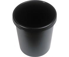 Helit H6106195 - Papierkorb the german 30L, schwarz