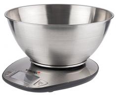 Korona 75880 Küchenwaage Mila – Digitalwaage aus Edelstahl – elektronische Waage mit Schüssel, stainless_steel, 1.5 liters