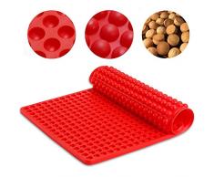 BESLIME Silikon Backmatte - Nicht haftend Silikon-Backmatte,Silikon Backmatte mit Noppen,wiederverwendbar, antihaftbeschichtet, rutschfest, Lebensmittelecht BPA-frei und geruchslos