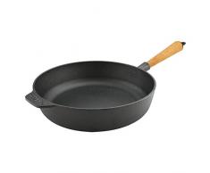 Carl Victor Bratpfanne 28 cm aus Gusseisen mit hellem Holzgriff